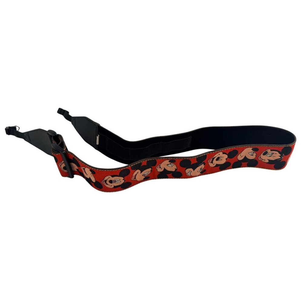 Disney Mickey Mouse Red & Black Adjustable Guitar Strap Expressions 44” Long - Picture 2 of 10